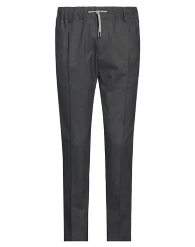 Grey Daniele Alessandrini Man Pants Lead Size 30 Polyester, Viscose, Elastane In Black