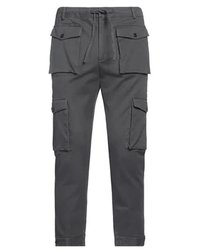 Grey Daniele Alessandrini Man Pants Lead Size 32 Cotton, Elastane In Gray