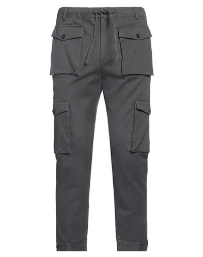 Grey Daniele Alessandrini Man Pants Lead Size 32 Cotton, Elastane