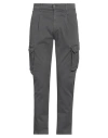 Grey Daniele Alessandrini Man Pants Lead Size 33 Cotton, Elastane