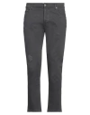Grey Daniele Alessandrini Man Pants Lead Size 36 Cotton, Elastane In Lead