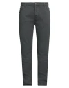 Grey Daniele Alessandrini Man Pants Black Size 38 Cotton, Elastane