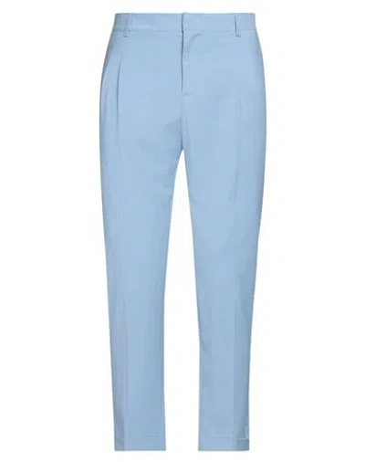 Grey Daniele Alessandrini Man Pants Light Blue Size 34 Polyester, Viscose, Elastane