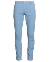 Grey Daniele Alessandrini Man Pants Light Blue Size 32 Cotton, Elastane