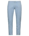 Grey Daniele Alessandrini Man Pants Light Blue Size 33 Cotton, Elastane