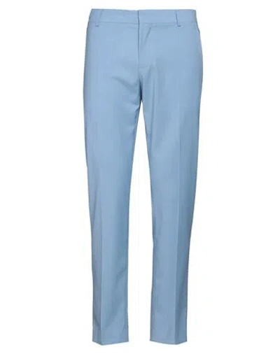 Grey Daniele Alessandrini Man Pants Light Blue Size 38 Polyester, Viscose, Elastane