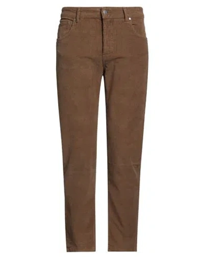Grey Daniele Alessandrini Man Pants Light Brown Size 32 Cotton, Elastane