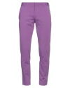 Grey Daniele Alessandrini Man Pants Mauve Size 30 Cotton, Polyamide, Elastane In Purple