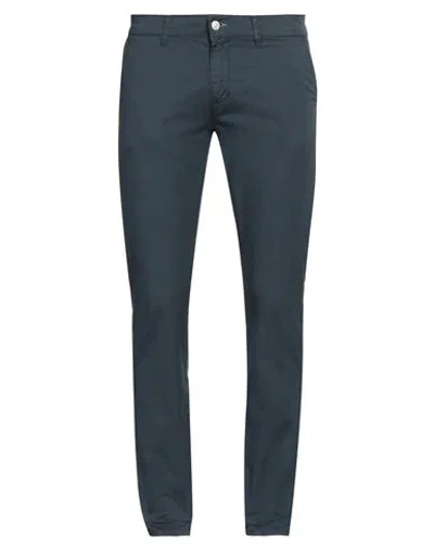 Grey Daniele Alessandrini Man Pants Midnight Blue Size 30 Cotton, Elastane