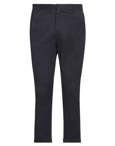 Grey Daniele Alessandrini Man Pants Midnight Blue Size 30 Cotton, Elastane In Blue