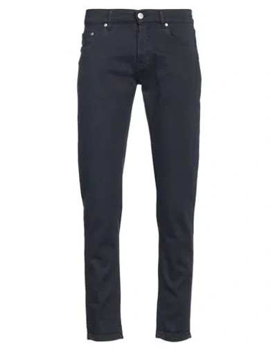 Grey Daniele Alessandrini Man Pants Midnight Blue Size 30 Cotton, Elastane