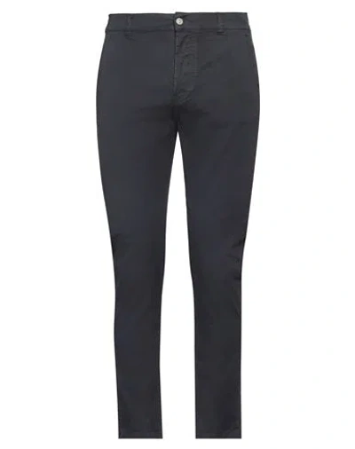 Grey Daniele Alessandrini Man Pants Midnight Blue Size 32 Cotton, Elastane