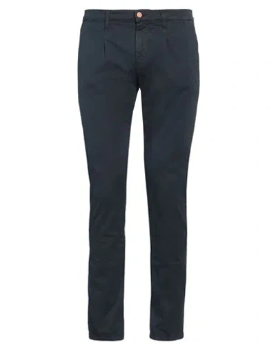 Grey Daniele Alessandrini Man Pants Midnight Blue Size 32 Cotton, Elastane