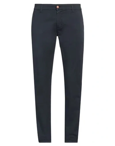 Grey Daniele Alessandrini Man Pants Midnight Blue Size 33 Cotton, Elastane