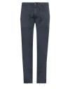 Grey Daniele Alessandrini Man Pants Midnight Blue Size 34 Cotton, Elastane