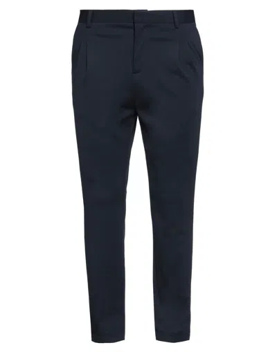 Grey Daniele Alessandrini Man Pants Midnight Blue Size 36 Cotton, Polyamide, Elastane