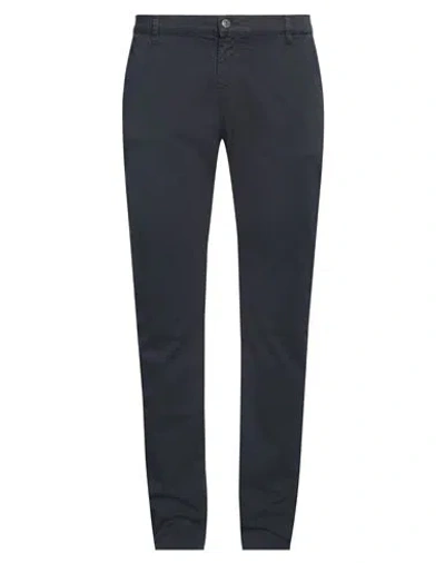 Grey Daniele Alessandrini Man Pants Midnight Blue Size 38 Cotton, Elastane