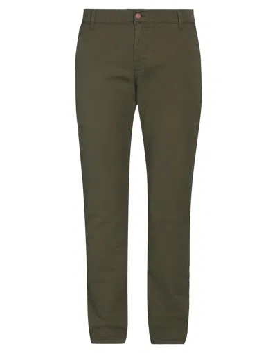 Grey Daniele Alessandrini Man Pants Military Green Size 29 Cotton, Elastane