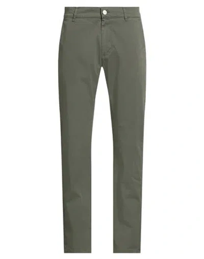 Grey Daniele Alessandrini Man Pants Military Green Size 30 Cotton, Elastane