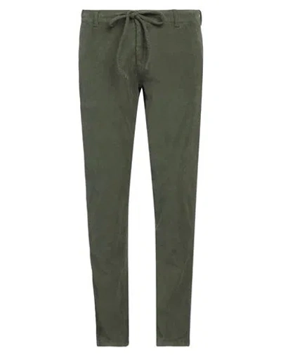 Grey Daniele Alessandrini Man Pants Military Green Size 30 Cotton, Elastane In Green