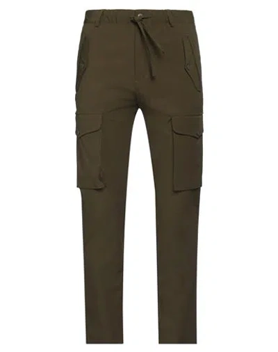 Grey Daniele Alessandrini Man Pants Military Green Size 30 Polyamide, Elastane