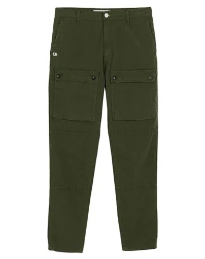 Grey Daniele Alessandrini Man Pants Military Green Size 31 Cotton, Elastane