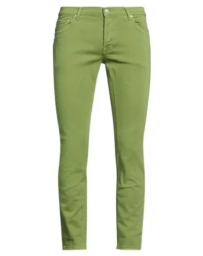 Grey Daniele Alessandrini Man Pants Military Green Size 32 Cotton, Elastane