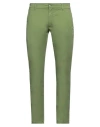 Grey Daniele Alessandrini Man Pants Military Green Size 33 Cotton, Elastane