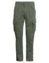 Grey Daniele Alessandrini Man Pants Military Green Size 34 Cotton, Elastane