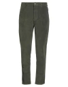 Grey Daniele Alessandrini Man Pants Military Green Size 34 Cotton, Elastane In Green