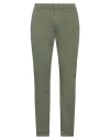 Grey Daniele Alessandrini Man Pants Military Green Size 34 Cotton, Elastane
