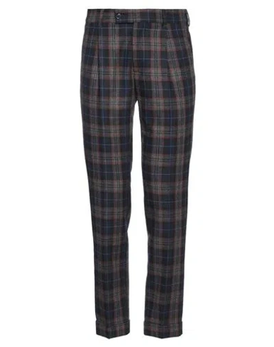 Grey Daniele Alessandrini Man Pants Navy Size 30 Polyester, Wool In Navy Blue