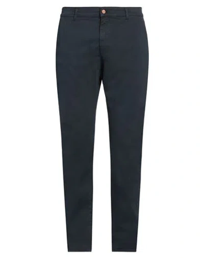 Grey Daniele Alessandrini Man Pants Navy Size 32 Cotton, Elastane In Navy Blue