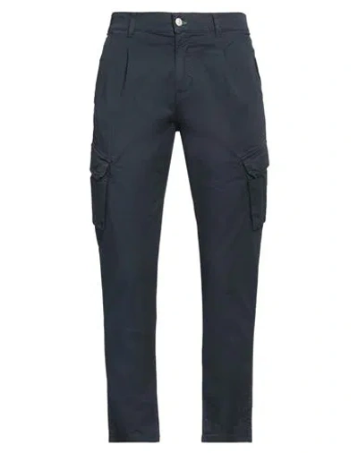 Grey Daniele Alessandrini Man Pants Navy Size 33 Cotton, Elastane