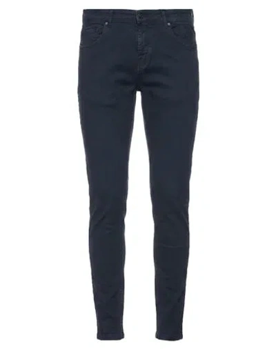 Grey Daniele Alessandrini Man Pants Navy Size 33 Cotton, Elastomultiester, Elastane In Blue