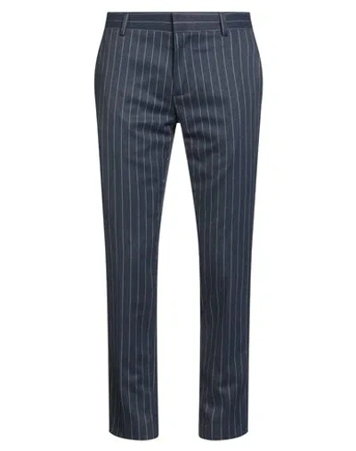 Grey Daniele Alessandrini Man Pants Navy Size 34 Polyester, Viscose, Elastane In Blue