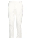 Grey Daniele Alessandrini Man Pants Off White Size 34 Cotton, Elastane