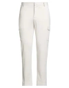Grey Daniele Alessandrini Man Pants Off White Size 34 Polyester, Viscose, Elastane In White