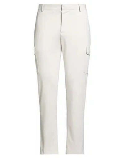 Grey Daniele Alessandrini Man Pants Off White Size 34 Polyester, Viscose, Elastane