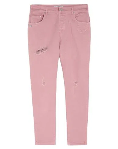 Grey Daniele Alessandrini Man Pants Pink Size 32 Cotton, Elastane