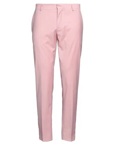 GREY DANIELE ALESSANDRINI GREY DANIELE ALESSANDRINI MAN PANTS PINK SIZE 36 POLYESTER, VISCOSE, ELASTANE