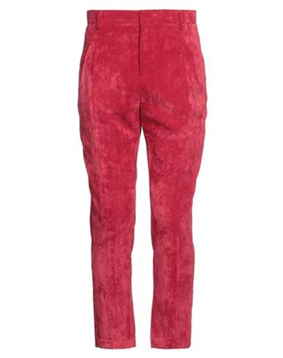 Grey Daniele Alessandrini Man Pants Red Size 30 Polyester, Polyamide, Elastane