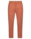 Grey Daniele Alessandrini Man Pants Rust Size 30 Linen, Viscose In Red