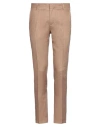 Grey Daniele Alessandrini Man Pants Sand Size 30 Linen In Beige