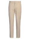 Grey Daniele Alessandrini Man Pants Sand Size 38 Linen, Viscose In Beige
