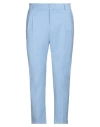 Grey Daniele Alessandrini Man Pants Sky Blue Size 36 Polyester, Viscose, Elastane