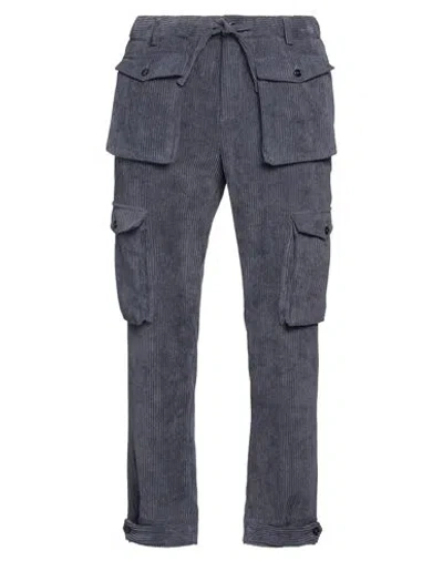 Grey Daniele Alessandrini Man Pants Slate Blue Size 34 Polyester, Polyamide, Elastane In Gray