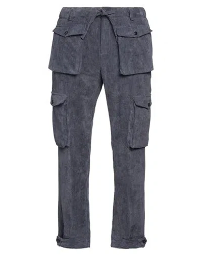 Grey Daniele Alessandrini Man Pants Slate Blue Size 34 Polyester, Polyamide, Elastane