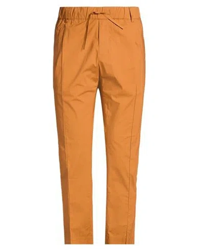 Grey Daniele Alessandrini Man Pants Tan Size 36 Cotton, Elastane In Orange