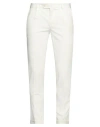 Grey Daniele Alessandrini Man Pants White Size 34 Polyester, Viscose, Elastane